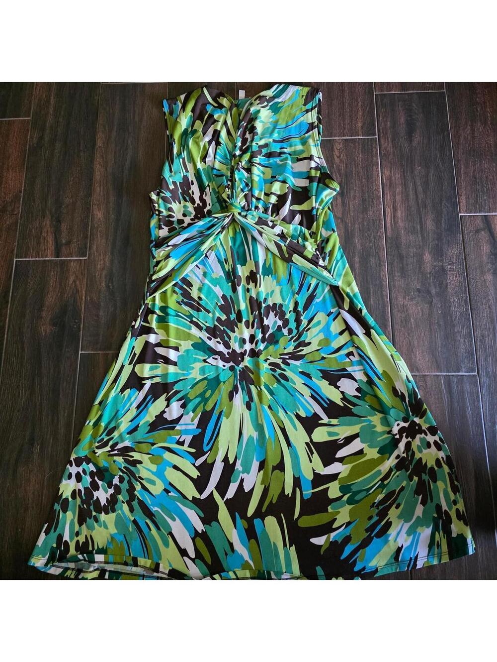 Women's Multi and Green Dress